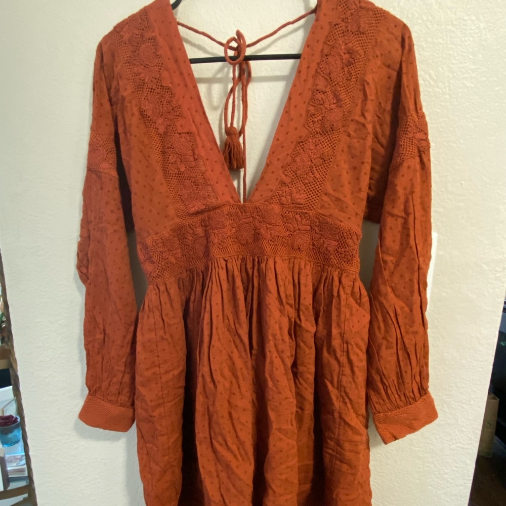 Free People orange dress